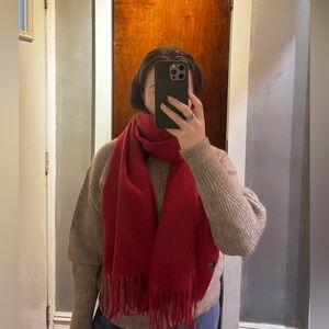 Wool-Blend Large Scarf